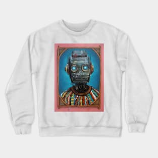 The Fashionista Robot | Bot Flex Rebel Bot: Futuristic street art robot illustration, graffiti android design Crewneck Sweatshirt